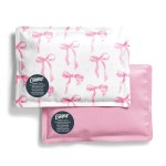 Fit & Fresh Cool Coolers 2 Pack Soft Ice for Lunch Bags, Flexible Stretch Nylon, Durable, Reusable Lunch Box Ice Packs, Soft Ice, Reusable Freezer Packs, Lunch Ice, Easy to Clean, Pink Bows