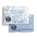 Fit & Fresh Cool Coolers 2 Pack Soft Ice for Lunch Bags, Flexible Stretch Nylon, Durable, Reusable Lunch Box Ice Packs, Soft Ice, Reusable Freezer Packs, Lunch Ice, Easy to Clean, Blue Floral