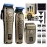 BESTBOMG Hair Clippers for Men, Professional Hair Clippers, Beard Trimmer& Rechargeable Shaver Set, Metal T-Blade, LED Display, Barber Hair Cutting Kit for Men Grooming & Gifts, BS-807E (Bronze)