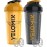 VELOMIX -2 Pack- 28 oz Protein Shaker Bottles for Protein Mixes - 2x Wire Whisk | Leak Proof Shaker Cups for Protein Shakes | Protein Shaker Bottle Pack (Golden Stone)