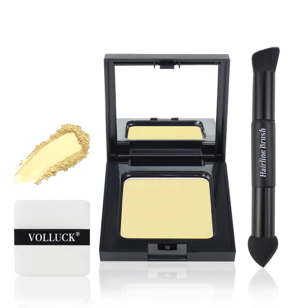 VOLLUCK Root Touch up Powder, Long-lasting Gray Hair Cover up Powder for All Hair Types, Waterproof for Women and Men (Light-Blonde, 0.42 0unce)