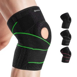 DOUFURT Knee Brace for Women & Men Meniscus Tear, Plus Size Knee Braces for Knee Pain Relief, Arthritis, Compression Knee Support Side Stabilizers
