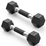 PAPABABE Hex Dumbbell Set of 2, 4 lb dumbbells pair, 4 Pound Weight Dumbbells for Women & Men, Hand Weights for Strength Training, Free Weights,pesas para ejercicios (4 Pair)