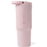 HydroJug Sport - Stainless Steel Tumbler with Straw, Vacuum Insulated, 40oz Leakproof Water Bottle, Ergonomic Design, Reusable, Dishwasher Safe, Rubber Base, Durable for Gym or Outdoors, Pink Sand