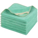 SINLAND Microfiber Facial Cloths Fast Drying Washcloth 12inch x 12inch Absorbent Face Wash Cloth Soft Makeup Remover Cloths