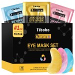 Under Eye Patches(36 Pairs), Christmas Stocking Stuffers Gifts for Women, 24K Gold, Caffeine, Retinol Eye Masks for Puffy Eyes, Wrinkles, Dark Circles - Restoring & Awakening & Moisturizer