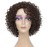 HUA Short Curly Human Hair Wigs for Black Women Highlights Brown Color Kinky Curly Wigs for White/Black Women 8 Inch Brazilian Short Human Hair Wigs for Black Women Wear And Go Glueless Wig