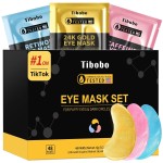 Under Eye Patches(48 Pairs), 24K Gold, Caffeine, Retinol Eye Masks for Puffy Eyes, Wrinkles, Dark Circles, Undereye Bags Treatment - Restoring & Awakening & Moisturizer Skin care Gift for Women