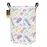 HUNRUNG Laundry Hamper,Large Canvas Fabric Lightweight Storage Basket Toy Organizer Dirty Clothes Collapsible Waterproof for College DormsRound-Musical instrument