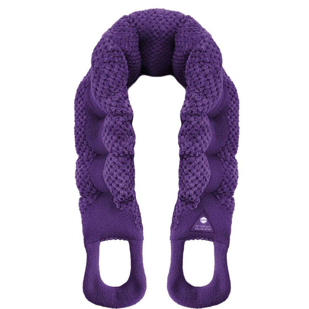 UNCN Long Heating pad for Neck and Shoulders Back 33 * 5.9 microwavable Large Moist Heat Pack Warm hot Compress Neck wrap Weighted Bag Massage Reusable Herbal Nature Calming Portable