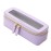 Aveniee Clear Makeup Brush Bag, Slim Brush Holder Cosmetic Case, Small Travel Toiletry Bag for Women, Thin Make up Bags with Dual Zipper, Cute Travel Essentials Srorage Bag.Lilac