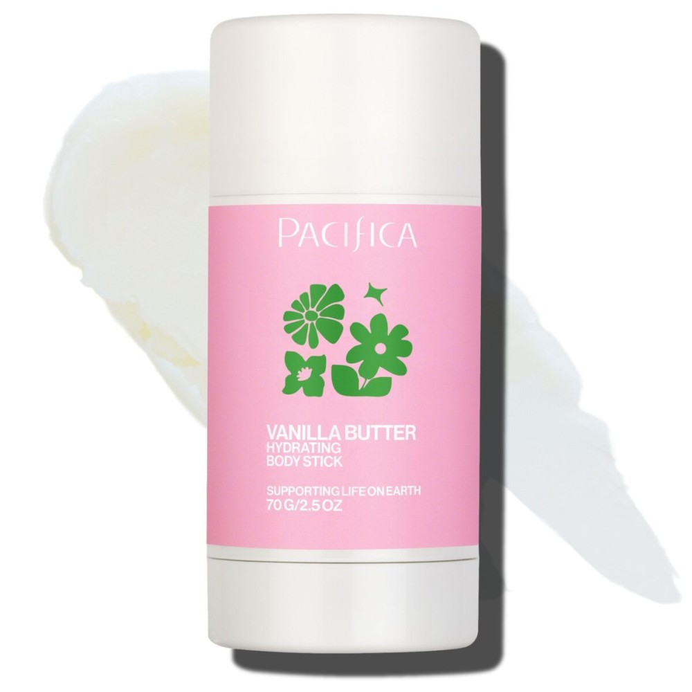 Pacifica Vanilla Butter Moisturizing Balm Stick - Solid Body Lotion for Instant Dry Skin Relief Moisture Balm, Shea Butter & Vanilla Formula Vegan & Cruelty-Free Clean Skincare 2.5 oz