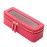 Aveniee Clear Makeup Brush Bag, Slim Brush Holder Cosmetic Case, Small Travel Toiletry Bag for Women, Thin Make up Bags with Dual Zipper, Cute Travel Essentials Srorage Bag,Hotpink