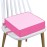 Booster Seat for Kitchen Chair - PU Waterproof Toddler Booster for Dining Table, Portable Travel Increasing Cushion for Kid (Pink)