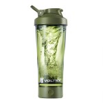 VOLTRX Premium Electric Protein Shaker Bottle, Made with Tritan - BPA Free - 24 oz Vortex Portable Mixer Cup/USB C Rechargeable Shaker Cups for Protein Shakes