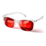 TIJN Sleep Glasses for 99.9% Blue Green Light Blocking for Women Men - Red Light Glasses for Computer Gaming - Dual AR Coating Lens - Screen Fatigue & UV Protection - Ideal Christmas Gift for Gamers