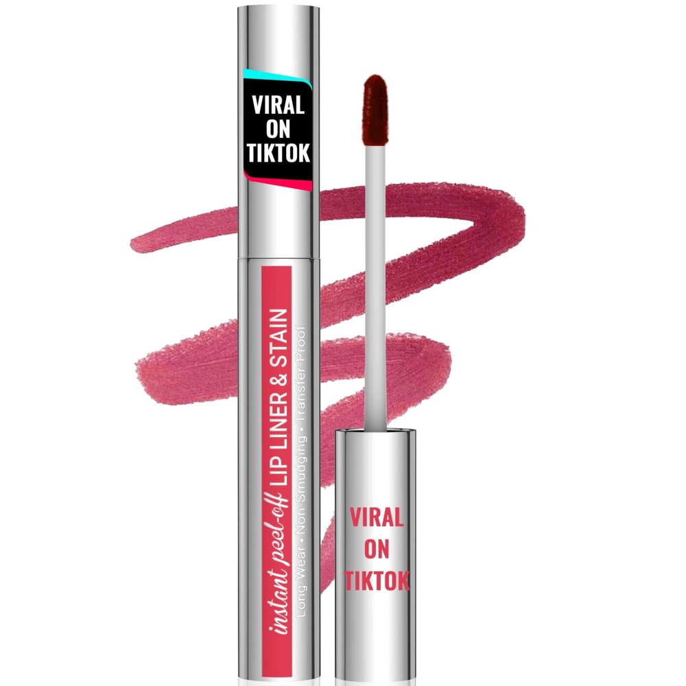 iMethod Lip Stain - Lip Liner Stain, Natural Long Lasting Lip Stain Peel Off, Waterproof Stay On All Day, Transfer-Proof, Highly Pigmented, Instant Color, Mauve