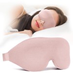 NEWVANGA Sleep Mask for Back and Side Sleeper, Block Out Light, Luxury Sleeping Eye Mask of 3D Night Blindfold, Zero Pressure Breathable Travel Eye Cover Pink