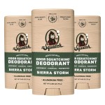 Dr. Squatch Natural Deodorant for Men - Sierra Storm - Smells Like Giant Mountain Sequoias - Odor-Squatching Men\'s Deodorant Aluminum Free (2.65 oz, 3 Pack)