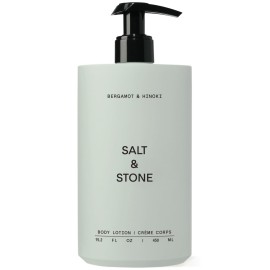 Salt & Stone Body Lotion for Women & Men| Scented Daily Body Lotion | Hydrates, Nourishes & Softens Skin | Restores Dry Skin | Fast-Absorbing | Cruelty-Free & Vegan (450 ml) (Bergamot & Hinoki)