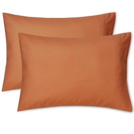 EXQ Home Toddler Pillowcases 13x18 Travel Pillow Case Set of 2, Small Pillow Case Fits Baby Pillow Sized 12x16, 13x18, Kids Pillowcases 2 Pack Machine Washable with Envelope ClosureUmber