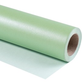 RUSPEPA Sage Green Matte Wrapping Paper, Mini Roll, Green Solid Color Pearly-luster Paper Perfect for Easter, Birthday, Wedding, Baby Shower, Christmas, DIY Bouquet, 17 Inches X 32.8 Feet