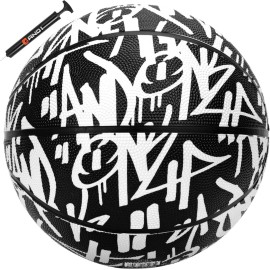 AND1 Fantom Graffiti Basketball: Official Regulation Size 7 (29.5 inches) - Deep Channel Construction Streetball, Made for Indoor Outdoor Basketball Games