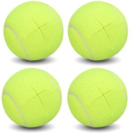 Walker Tennis Balls Precut Tennis Balls for Walkers 4PCS Walkers Legs Universal Precut Glide Balls, Heavy Duty Long Lasting Felt Pad Glide Coverings for Floor Protection (Yellow)