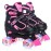 Nattork Kids Roller Skates for Girls - Pink for Big Kids Age 4 5 6 7 - Adjustable All Light up Wheels Indoor Outdoor Sports Birthday Gift for Son and Grandson