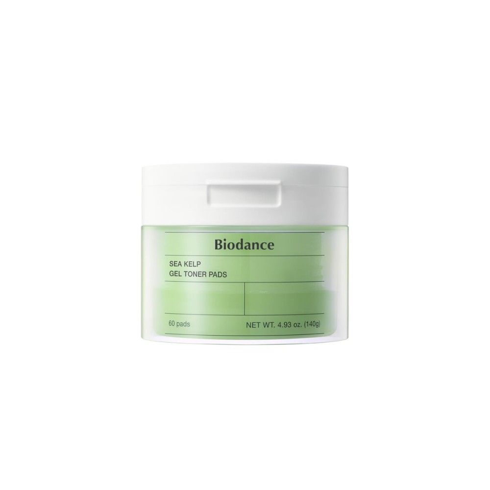 Biodance Sea Kelp Gel Toner Pads, Calming & Balancing Toner Pads for Sensitive Skin, Oil & Sebum Control, Refreshing Blemish Care, Korean Skincare, Stocking Stuffers4.93 fl.oz.(140g)*60Pads