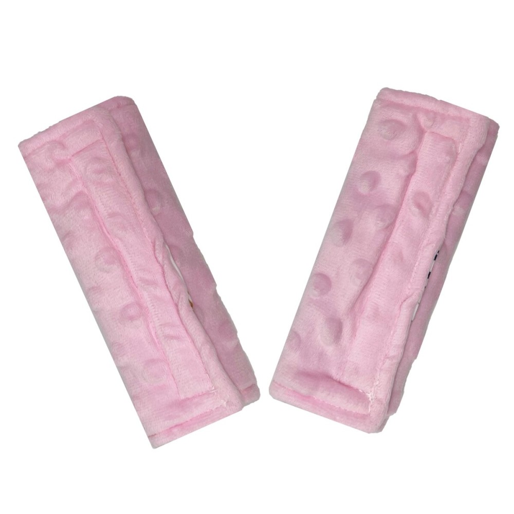 Baby Car Seat Neck Cover, Car Seat Strap Cover, Seat Belt Cushions Pads, Shoulder Strap Protectors, Reversible Pram Harness Covers in Minky, Baby Neck Pad Protector