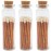 River Birch Decorative Matches in a Bottle with Striker - Cute & Colored Matches - 3 Bottles, Espresso Brown and White, 60 Matches