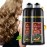 2 Pack Hair Dye shampoo, Leorx Chestnut Brown 3 In 1 Color Shampoo Instant Herbal Coloring Shampoo Refresh Hair For Women&Men - Tintes Para El Cabello Profesional
