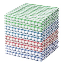 Nialnant 8 Pack Dish Cloths for Washing Dishes, 100% Cotton Reusable Cleaning Rag, Quick Drying Dish Towels for Kitchen-11 x 11 Inches