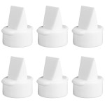 Nenesupply 6 pc Compatible Duckbill Valves for Lansinoh Signature Pro, Smartpump, and Manul Breast Pumps. Not Original Lansinoh Pump Parts. (6pc)