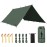 FREE SOLDIER Camping Tarp Waterproof Portable Multifunctional Outdoor Traveling Awning Backpacking Shelter Rain Tarp (Lake Green 1010.5ft)