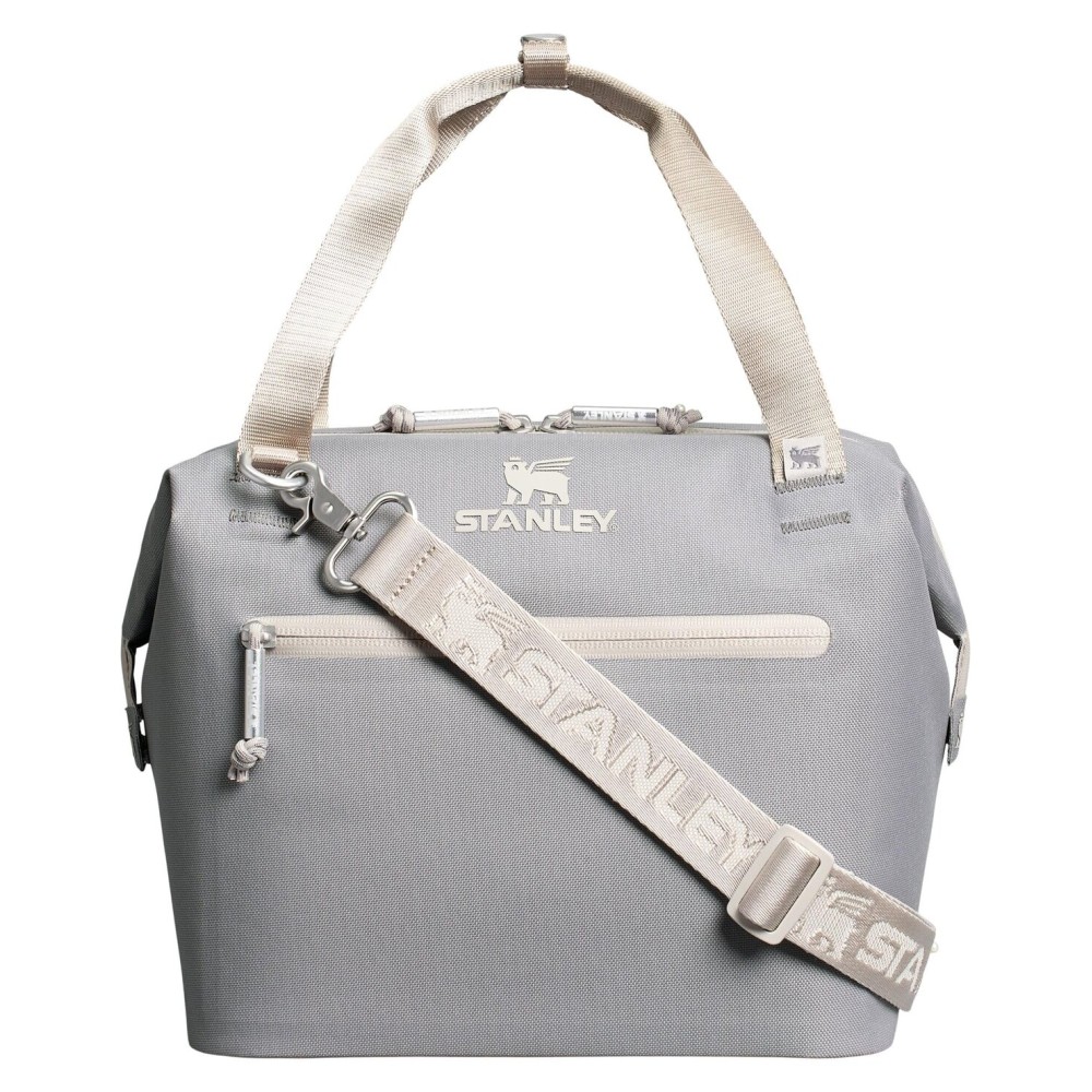 STANLEY All Day Julienne Mini Soft Cooler Bag and Lunch Box 7.4 Quarts | 10 Can Cooler with Handles and Strap | Stays Cold for Hours | Insulated Travel Bag with Zipper | BPA-Free | Stone