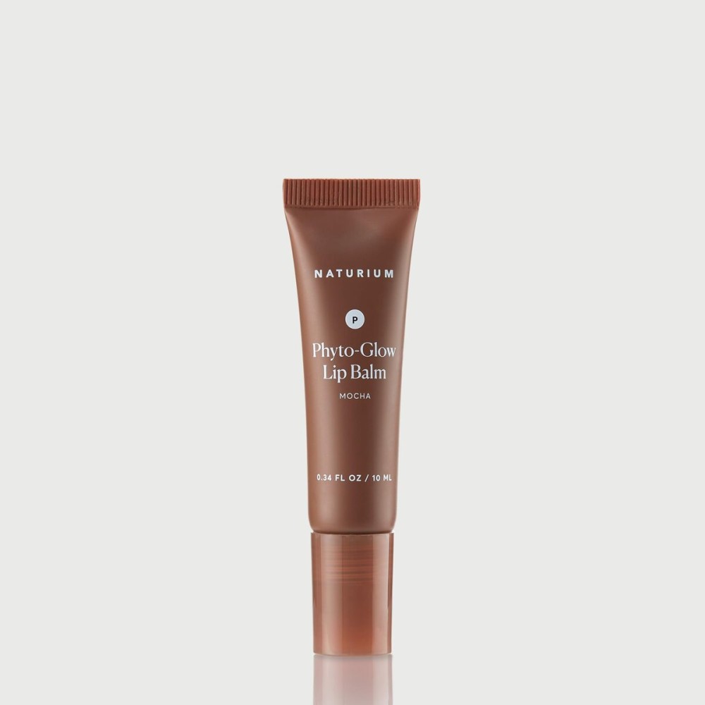 Naturium Phyto-Glow Lip Balm | With Shea Butter & Squalane, Sheer Tinted Colour | 10 ml, Mocha