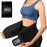 ZPP Waist Trainer for Women and Men, Neoprene Sweat Band Waist Trimmer Belt Stomach Wrap for Workout Black/White