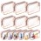 AURUZA Clear Makeup Bag,Portable Travel Toiletry Bags with Zipper, TSA Approved Clear Organizer Bags, PVC Cosmetic Pouch for Airport Airline Compliant