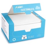 AIDEA XL Face Towels Disposable 50Ct, Clean Facial Cloths, Facial Cleansing Wipes for Sensitive Skin, Face Towelettes for Makeup Removing, Nursing, Travel, Dry Wipes 9.8411.81