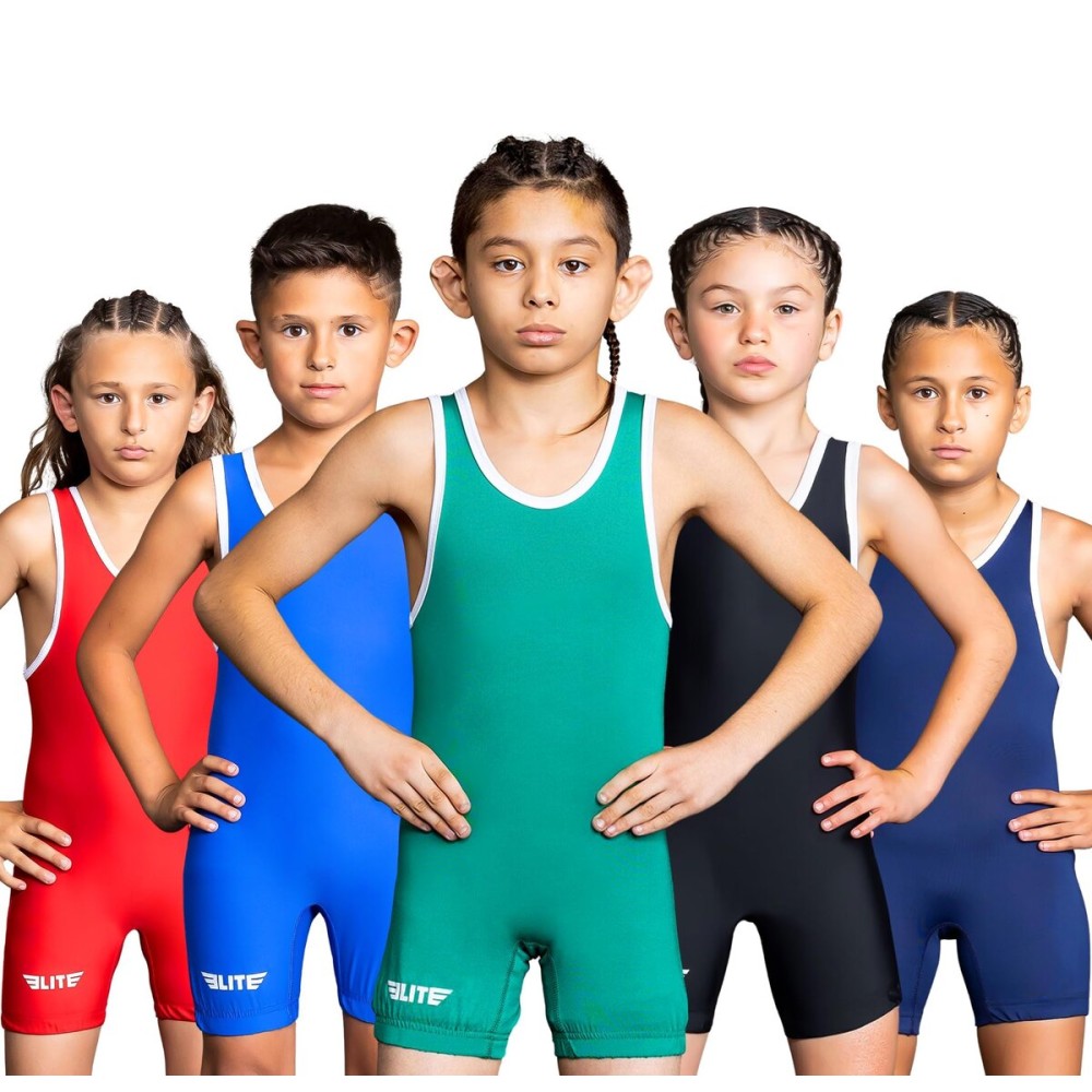 Elite Sports Kids Wrestling Youth Singlet, Standard Boys Wrestling Singlets