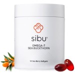 sibu Sea Buckthorn Omega-7 Softgels Starter Kit (60ct, 30 Day Supply) - Supplement for Healthy Skin, Hair, Nails and Dryness
