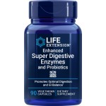 Life Extension Enhanced Super Digestive Enzymes and Probiotics, 90 Vegetarian Capsules