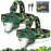 Nitigo Dinosaur Headlamp for Kids Flashlight 2 Pack, Rechargeable Led Headlights Roar & Silent Mode, T-Rex Dinosaur Toys, Camping Gear, Gifts for Boys Girls Adults