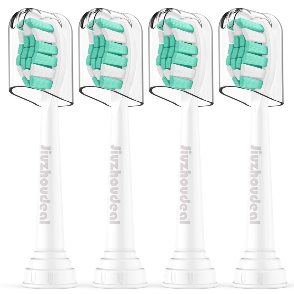 Jiuzhoudeal Replacement Toothbrush Heads Compatible with Philips Sonicare: Electric Brush Heads for Sonicare C2 Plaque Control Protective Clean 4100 5100 6100 Toothbrush, 4-Pack