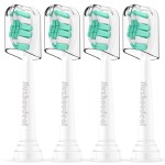 Jiuzhoudeal Replacement Toothbrush Heads Compatible with Philips Sonicare: Electric Brush Heads for Sonicare C2 Plaque Control Protective Clean 4100 5100 6100 Toothbrush, 4-Pack