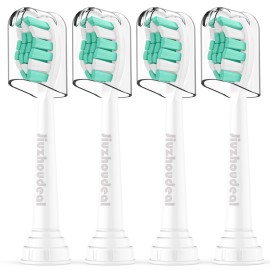 Jiuzhoudeal Replacement Toothbrush Heads Compatible with Philips Sonicare: Electric Brush Heads for Sonicare C2 Plaque Control Protective Clean 4100 5100 6100 Toothbrush, 4-Pack