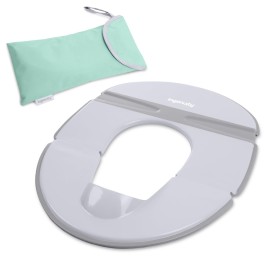 Ingenuity Foldaway Travel Potty Training Seat with Storage Bag, Folding & Portable Toddler Potty Seat, Easy One-Handed Open, Non-Slip Grip