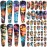48 Sheets Full Arm Temporary Tattoos for Adults - Waterproof Tropical Summer Beach Party Fake Tattoo Stickers - Hawaiian Floral Palm Sunset Designs for Women Men
